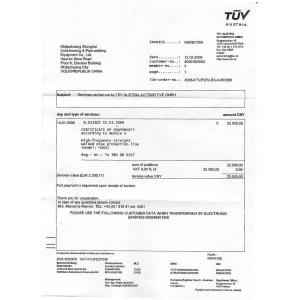 Hebei Younik Machinery Co.Ltd. Certifications