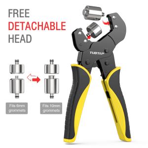 ISO Multipurpose Grommet Tool Kit Pliers Practical 500pcs Replacement Head