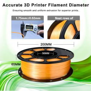 Buy cheap iBOSS PLA+ Filament 100% Bubble Free Toughness Enhanced Glitter Orange For 3D Printing from wholesalers