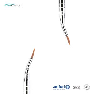 Buy cheap Bent Liner Individual Makeup Brushes Synthetic Hair Copper Ferrule from wholesalers