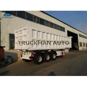 High Capacity Dump Semi Trailer Extra Durability Designed For Mining Transport