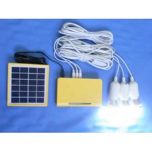 Buy cheap 10W solar home power system solar energy with 3W LED bulbs  yellow solar home system with lithium battery from wholesalers