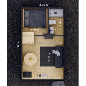 Buy cheap Fast-Installed Two-Storey Prefab Villa with A-Frame Design and Triangle Container Made of Galvanized Steel Square Tubes from wholesalers