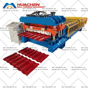 Buy cheap Automatic Glazed Tile Roll Forming Machine Chain Drive from wholesalers