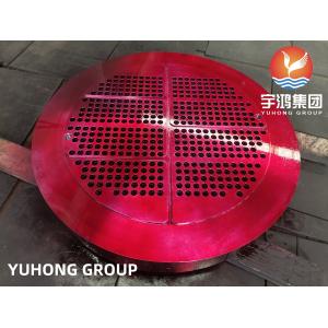 ASTM A182 F304 Stainless Steel Heat Exchanger Tubesheet ورقة أنبوبية