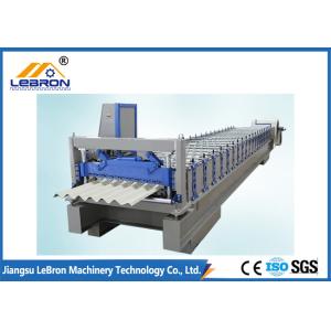 Buy cheap Blue color 2018 New Design Corrugated Roof Sheet Roll Forming Machine PLC Control Full Automatic made in China from wholesalers