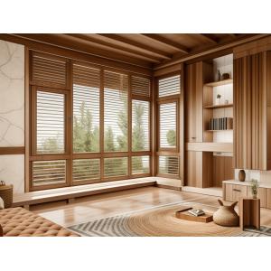 Ventilated Aluminium Frame Louver Window / Aluminum Jalousie Windows