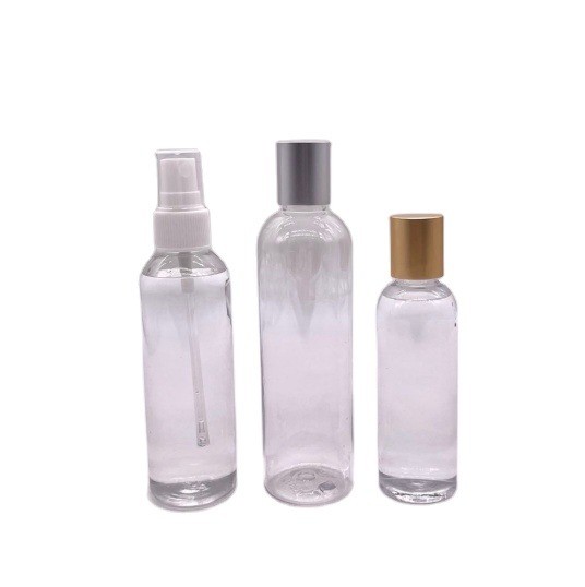 Screen Printing 120mL PET Bottle Plastic Spray Bottles Alcohol Container Custom
