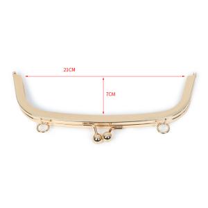 Purse Bag Metal Clutch Frame Hardware Antioxidant Rectangle 21cm