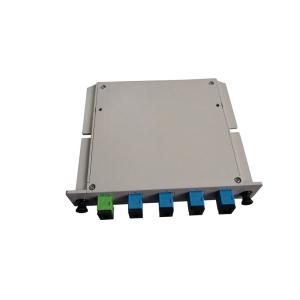 Insert Type Optical PLC Fiber Optic Splitter 55dB With SC UPC Connectors