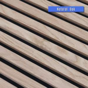 Buy cheap 1220X2440mm Black MDF+Polyester Fiber Acoustic Slat Wall Panel with Customized Color and 550kg/m3 ~ 880kg/m3 Density from wholesalers