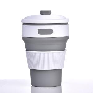 Buy cheap Microwavable Odorless 350ML Collapsible Silicone Coffee Cup from wholesalers