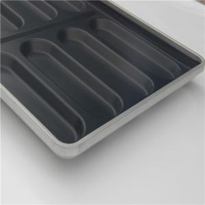 Buy cheap RK Bakeware China Foodservice NSF 15 Mold Glaze Nonstick Aluminized Steel Hotdog Bun Bread Pan from wholesalers