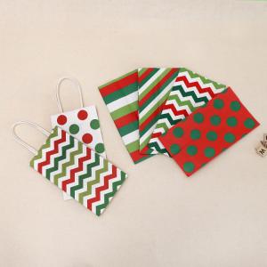 Buy cheap Fancy Christmas Party Favor Gift Kraft Paper Bag with Handle Custom Color Accepted from wholesalers