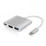 Buy cheap Type-C 3.1 to USB 3.0 HDMI Type C Female Charger Adapter 3 in 1 Charging Port Hub from wholesalers