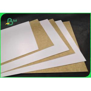 Buy cheap FDA 250g One Side White Coated Duplex Board With Kraft Back 748 * 528mm from wholesalers