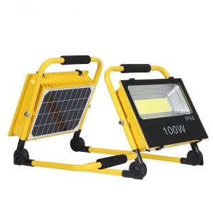 Low Voltage Solar LED Flood Lighting with 100W, 6500K, 140LM/W, LiFePO4 Battery