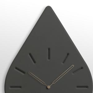 Teardrop Black 5mm Mdf Wall Clock Home Decoration Silent Wall Clock