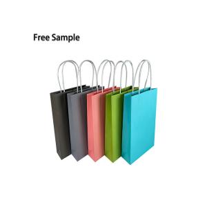 Buy cheap Sustainable C2S CMYK 350g Present Paper Bag With Handle from wholesalers