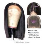 Buy cheap Fashion Design 8 Inch Peruvian Human Hair Lace  full lace human hair wigs from wholesalers