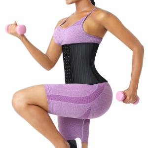 3000 Quantity HEXIN Women Adjustable Hooks Latex Shaper Waist Trainer with 25