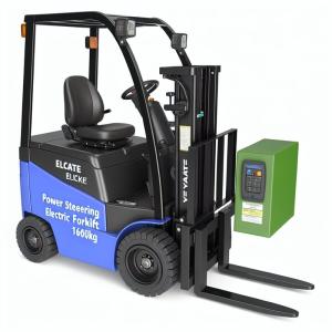 Buy cheap Power Steering Electric Forklift with 1600kg Loading Capacity Optional Side Shifter and Versatile Applications from wholesalers