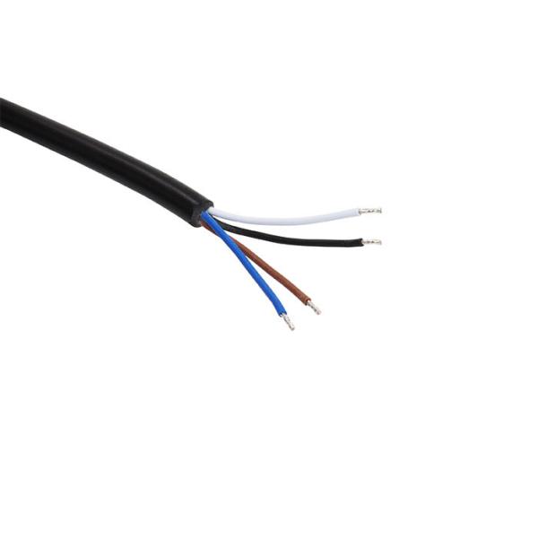 Right angled Black PVC Jacket 5pin 4C M12 sensor female cable assemblies