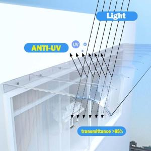 Buy cheap Clear Plastic PC Awning Canopy Polycarbonate Air Conditioner Awning from wholesalers