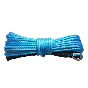 China No Kink 8mm X 15m Synthetic Winch Rope Prestretched Smooth Tight Structure on sale