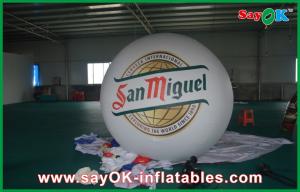 Buy cheap Advertising White 2M Inflatable Balloon Helium Blimp Balloon 0.18mm PVC product