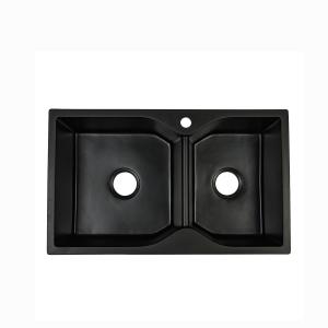 600mm Hexagonal Basin Quartz Stone Kitchen Sink Above Counter