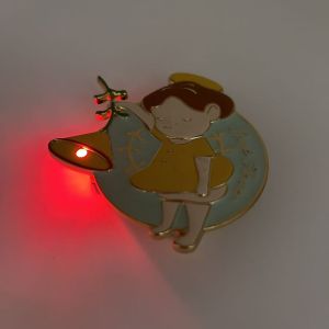 Buy cheap Custom LED pin badge Fashional Promotional Cheap Led Badge lapel pin from wholesalers