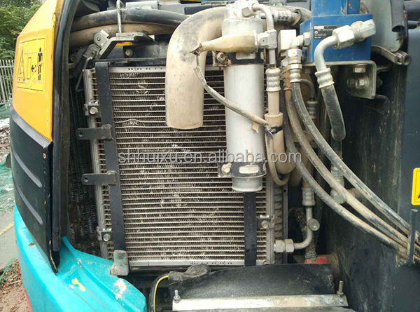 Japan quality used excavator Kubota 155 small 5.5 ton mini second hand crawler excavator with blade and breaker line