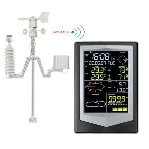Buy cheap Indoor Outdoor Sensors Automatic Weather Station Temperature Accuracy Of ±1.0°C And Color Forecast from wholesalers
