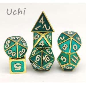 Buy cheap OEM Lightweight Polyhedral Metal Dice Multipurpose Practical from wholesalers