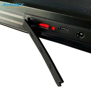 Buy cheap Black Smart 65w Foldable Solar Table for Outdoor Camping , Solar Charged Picnic Table Desk Lightweight and Durable from wholesalers