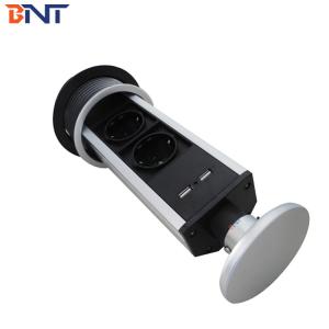 China BNT eu european power hidden table kitchen pull out power socket with usb on sale