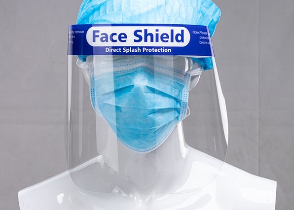 Buy cheap Full Face Coverage 250 Micron Robust Face Shield With Band from wholesalers