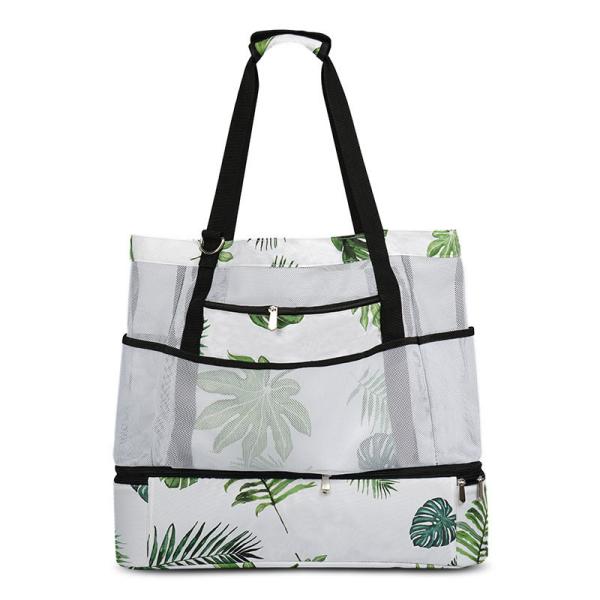 Quality Ice Pack All Over Print Portable Beach Bag With Double Layer for sale