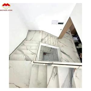 Buy cheap Modern Design Style Straight Stair Customized Luxury Artificial Marble Staircase from wholesalers