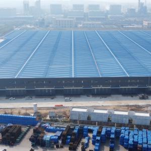 Buy cheap Prefabricated Steel Warehouse with Overhead Crane Q235B Q355B from wholesalers