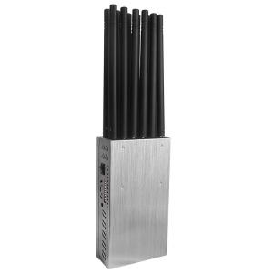 Buy cheap Handheld 12 Antennas Cell Phone Signal Jammer Exterior Aluminum Alloy Shell from wholesalers
