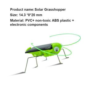 Buy cheap Educational Mini Solar Toys Plastic Locust Solar Powered Grasshopper Customized from wholesalers