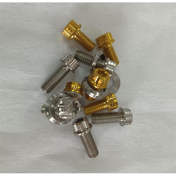 Titanium Fully Threaded Hex Socket Flange Bolt With Gr1 Gr5 Gr12 Customized