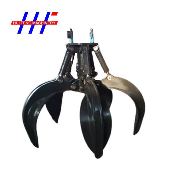 Quality 50T Waste Steel Rotating Grabs Excavator Q345b Hydraulic Rock Grab for sale