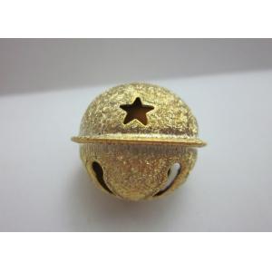 Buy cheap frosting wrinkle golden star jingle bell in Iron metal material from wholesalers