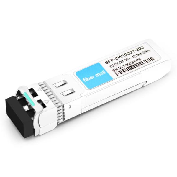Quality Cisco CWDM-SFP10G-1270-20 Compatible 10G CWDM SFP+ 1270nm 20km LC SMF DDM Transceiver Module for sale