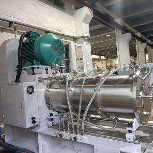 Nano Materials Horizontal Sand Mill With PU / Ceramics Dispersing System