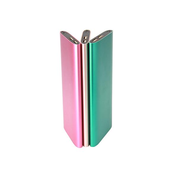 Quality Ultra Thin Slim Metal Power Bank 10000mAh With Color Printing Logo for sale