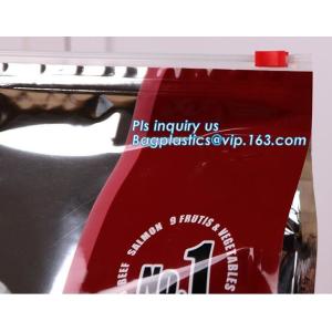 Buy cheap laminated multiple layer plastic aluminum foil bag side gusset pet food bag with slider k, Customized Printing Sta from wholesalers